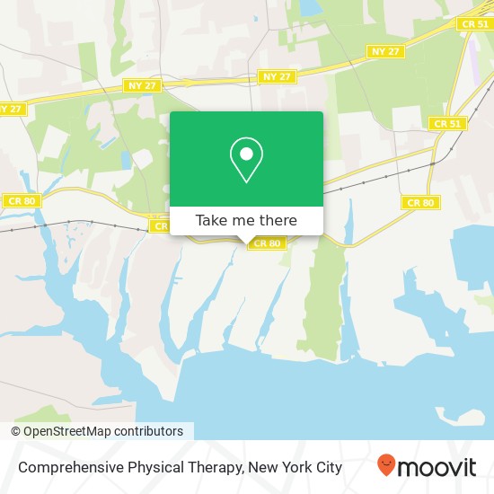 Comprehensive Physical Therapy, 5 Union Ave map