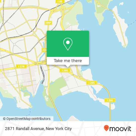 2871 Randall Avenue, 2871 Randall Ave, Bronx, NY 10465, USA map