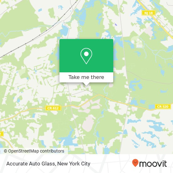 Mapa de Accurate Auto Glass, 144 Monmouth Rd