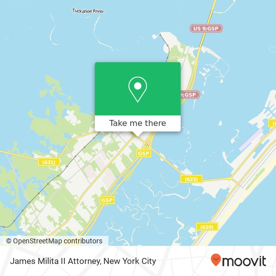 James Milita II Attorney, 20 Roosevelt Blvd map