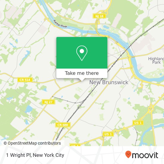 1 Wright Pl, New Brunswick, NJ 08901 map