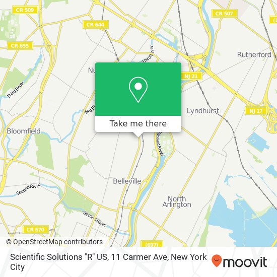 Scientific Solutions "R" US, 11 Carmer Ave map