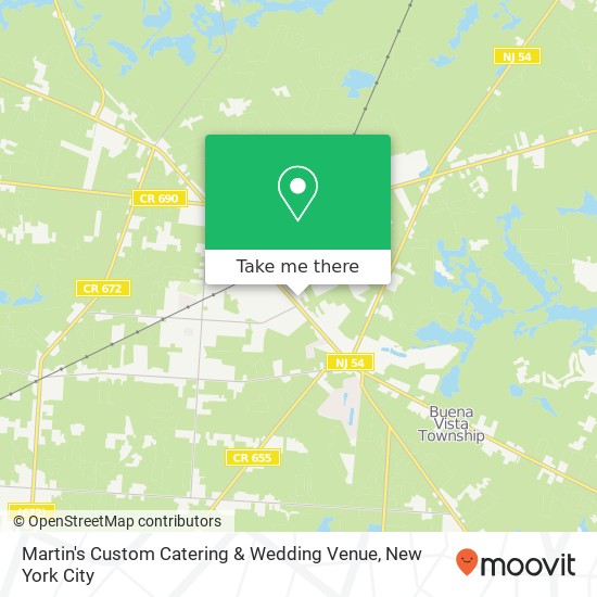 Martin's Custom Catering & Wedding Venue map