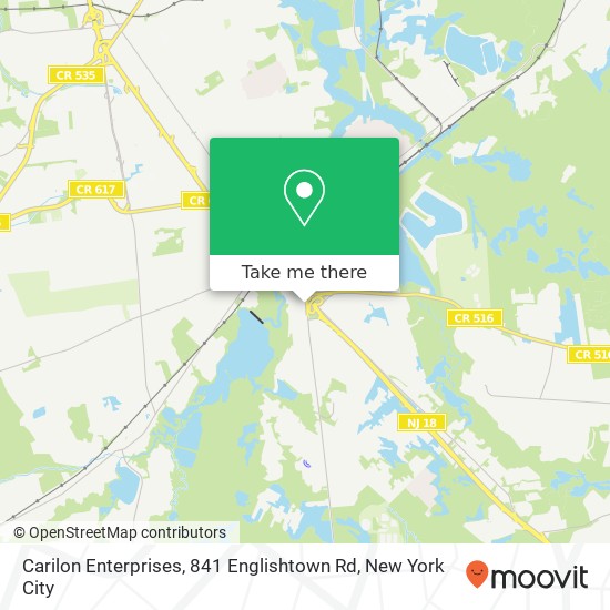 Carilon Enterprises, 841 Englishtown Rd map