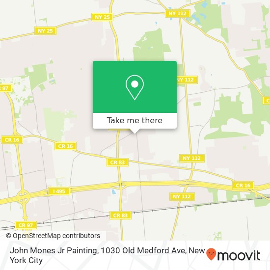 Mapa de John Mones Jr Painting, 1030 Old Medford Ave