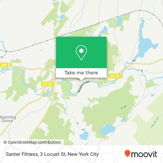 Mapa de Santer Fitness, 3 Locust St