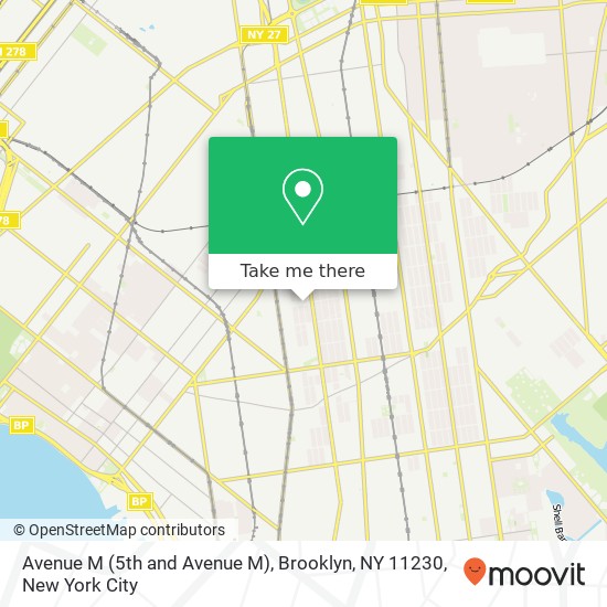 Mapa de Avenue M (5th and Avenue M), Brooklyn, NY 11230