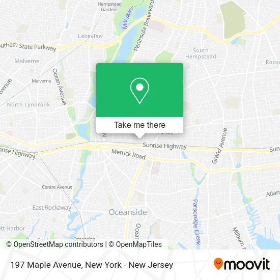 197 Maple Avenue map