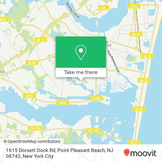 1615 Dorsett Dock Rd, Point Pleasant Beach, NJ 08742 map