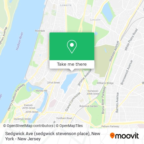 Sedgwick Ave (sedgwick stevenson place) map