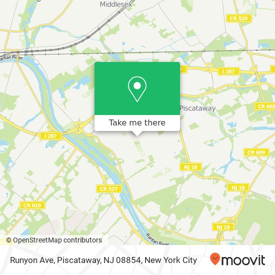 Runyon Ave, Piscataway, NJ 08854 map