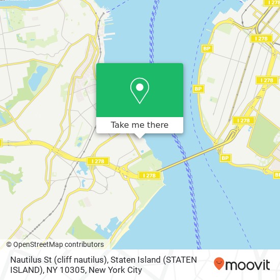 Mapa de Nautilus St (cliff nautilus), Staten Island (STATEN ISLAND), NY 10305