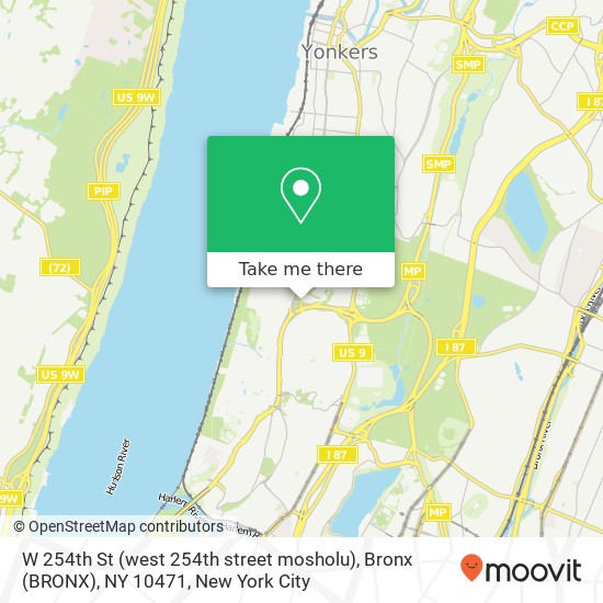 W 254th St (west 254th street mosholu), Bronx (BRONX), NY 10471 map