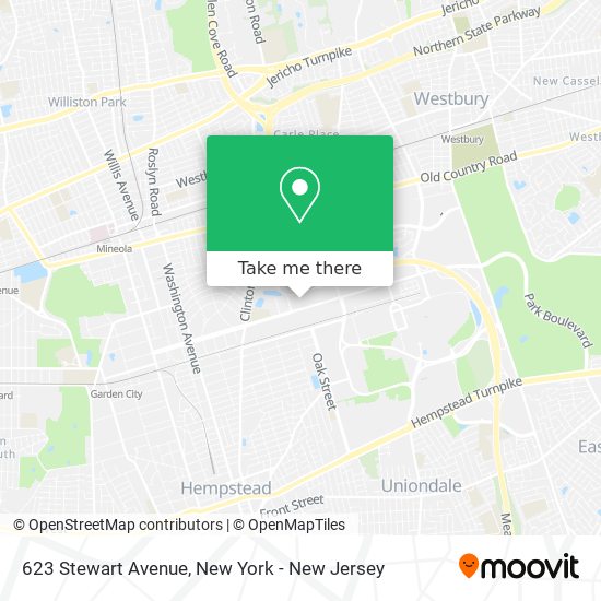 Mapa de 623 Stewart Avenue