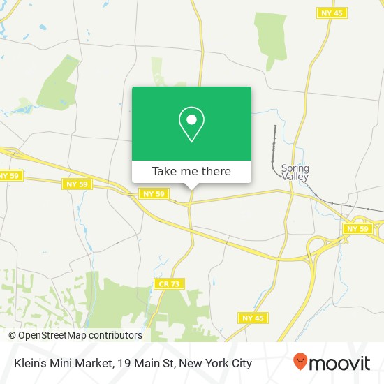 Klein's Mini Market, 19 Main St map