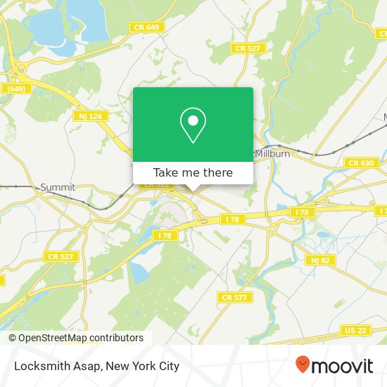 Mapa de Locksmith Asap, 597 Morris Ave