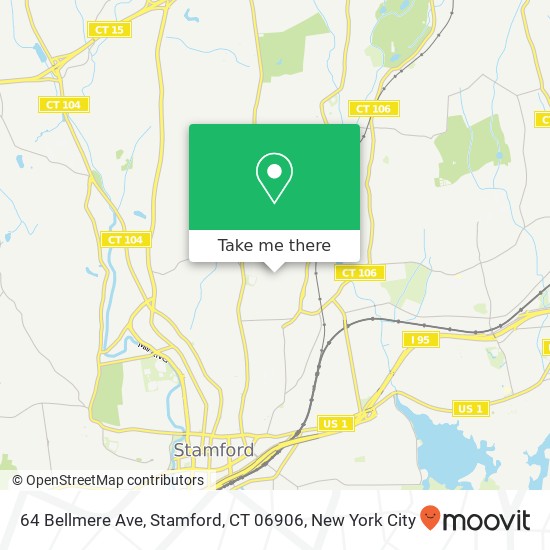 64 Bellmere Ave, Stamford, CT 06906 map