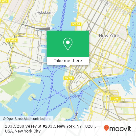 203C, 230 Vesey St #203C, New York, NY 10281, USA map