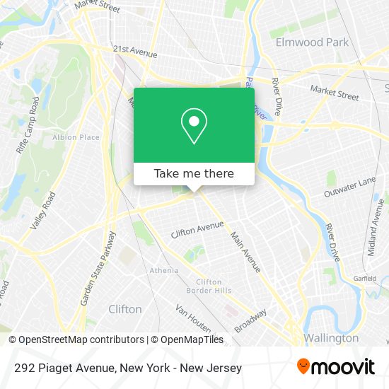 How to get to 292 Piaget Avenue in Clifton Nj by Bus Subway or