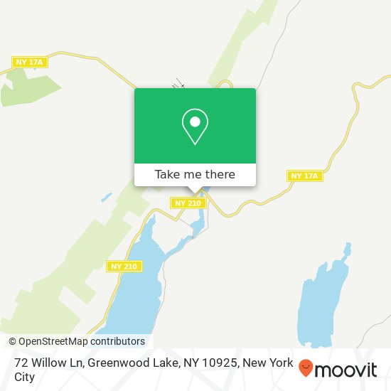 72 Willow Ln, Greenwood Lake, NY 10925 map