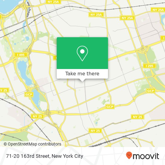 Mapa de 71-20 163rd Street, 71-20 163rd St, Flushing, NY 11365, USA