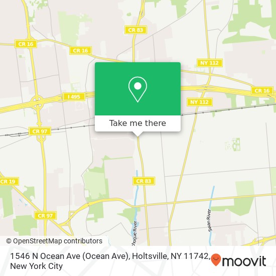 1546 N Ocean Ave (Ocean Ave), Holtsville, NY 11742 map