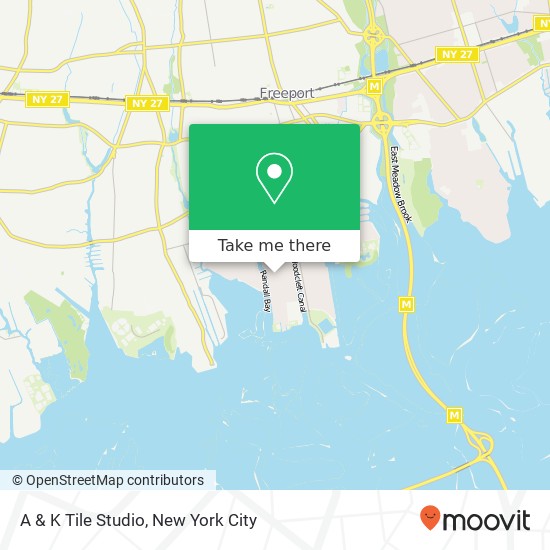 Mapa de A & K Tile Studio, 384 Nassau Ave