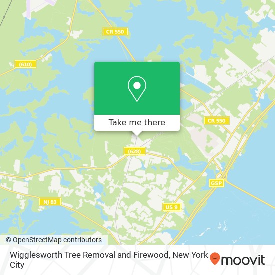 Wigglesworth Tree Removal and Firewood, 536 Kings Hwy map
