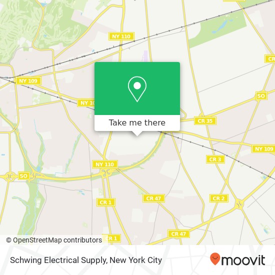 Mapa de Schwing Electrical Supply, 122 Allen Blvd