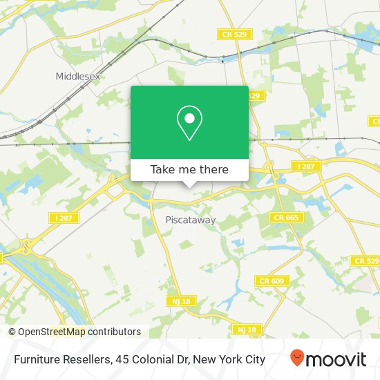 Furniture Resellers, 45 Colonial Dr map