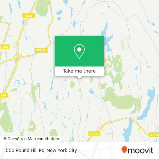 Mapa de 550 Round Hill Rd, Greenwich, CT 06831