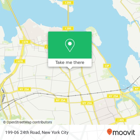 Mapa de 199-06 24th Road, 199-06 24th Rd, Flushing, NY 11357, USA