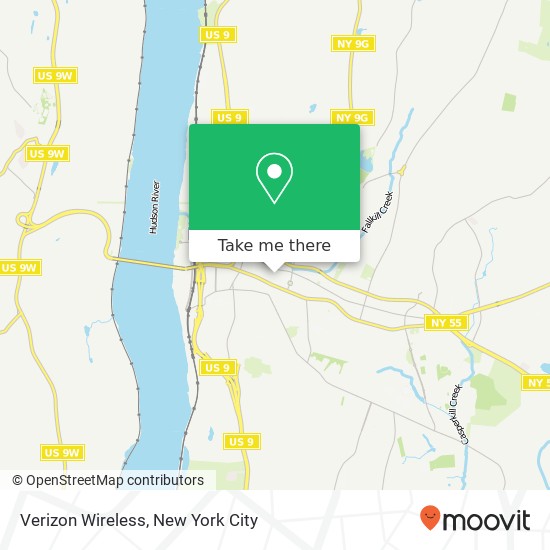 Mapa de Verizon Wireless, 20 S Hamilton St