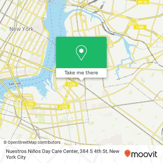Nuestros Niños Day Care Center, 384 S 4th St map