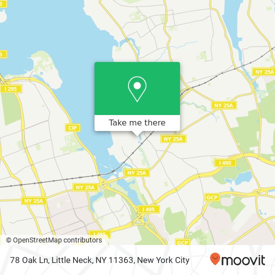 78 Oak Ln, Little Neck, NY 11363 map