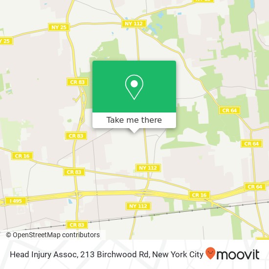 Mapa de Head Injury Assoc, 213 Birchwood Rd