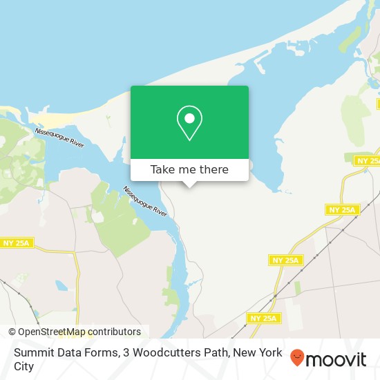 Mapa de Summit Data Forms, 3 Woodcutters Path
