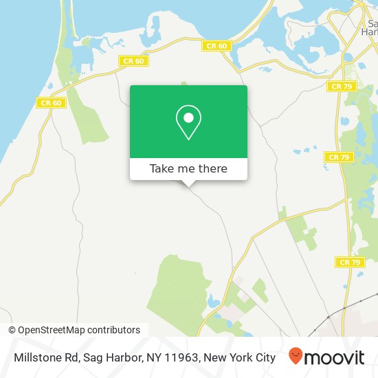 Millstone Rd, Sag Harbor, NY 11963 map