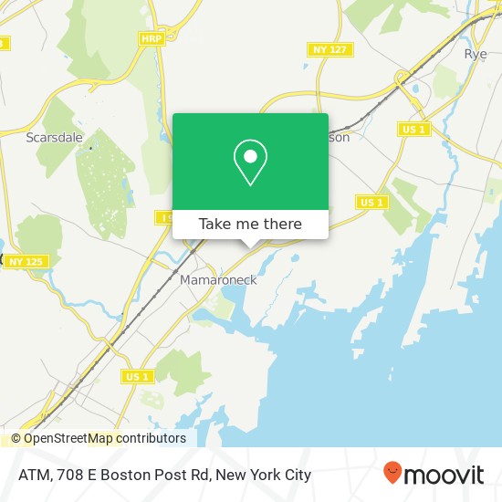 Mapa de ATM, 708 E Boston Post Rd