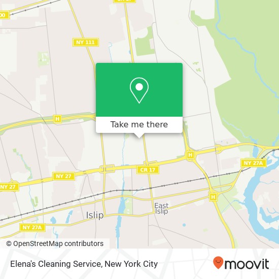 Elena's Cleaning Service, 15 Irving Pl map