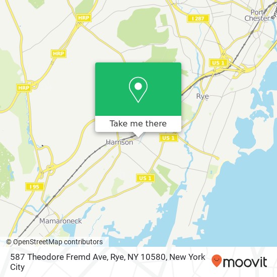 587 Theodore Fremd Ave, Rye, NY 10580 map