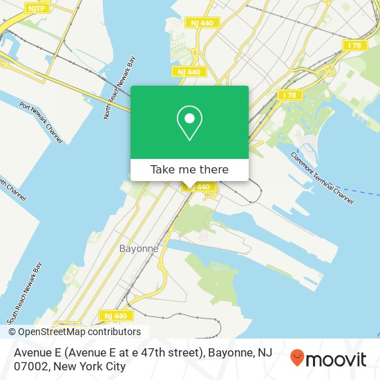 Avenue E (Avenue E at e 47th street), Bayonne, NJ 07002 map