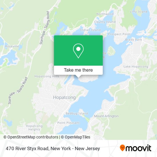 Mapa de 470 River Styx Road, 470 River Styx Rd, Hopatcong, NJ 07843, USA