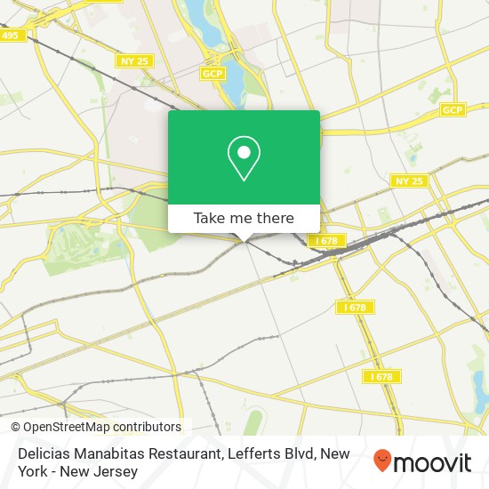 Delicias Manabitas Restaurant, Lefferts Blvd map