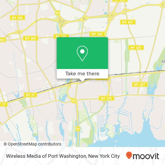 Wireless Media of Port Washington, 3310 Sunrise Hwy map