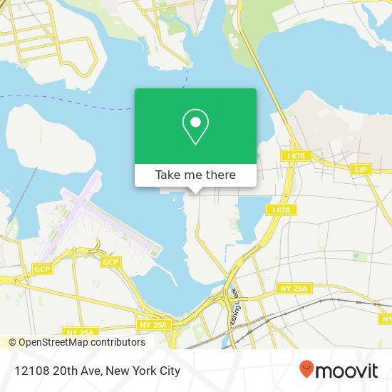 Mapa de 12108 20th Ave, College Point, NY 11356
