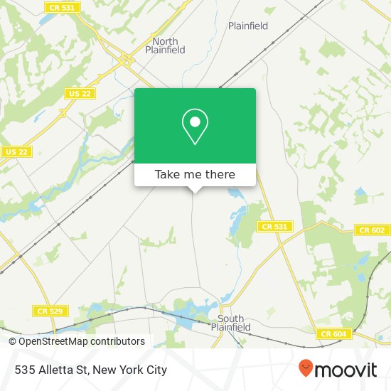 535 Alletta St, Plainfield, NJ 07060 map
