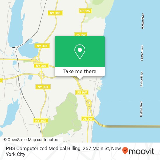 Mapa de PBS Computerized Medical Billing, 267 Main St