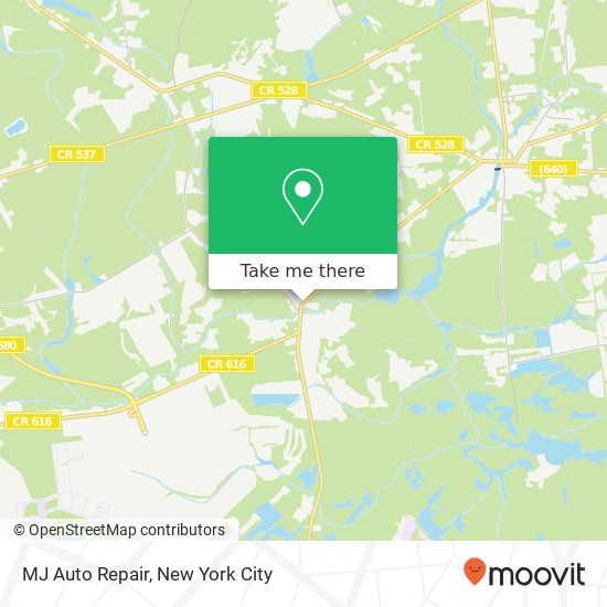 MJ Auto Repair, 6 Cookstown New Egypt Rd map