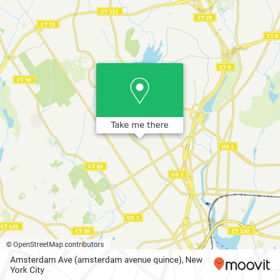 Mapa de Amsterdam Ave (amsterdam avenue quince), Bridgeport, CT 06606